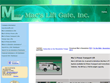Tablet Screenshot of macsliftgate.com